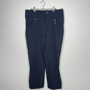 Mountain Hard Wear Pants Mens Large Black Softshell Hiking Stretch Zip
